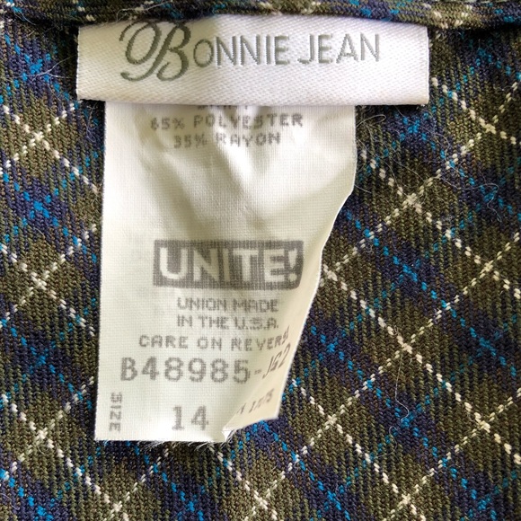 Vintage plaid school teacher skirt - Picture 3 of 4